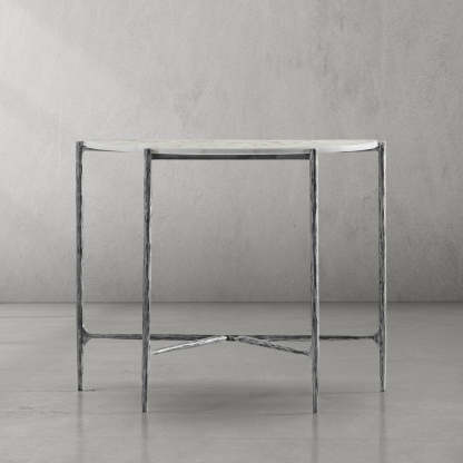 Thaddeus Semi-circle Console Table-Fullstarlighting