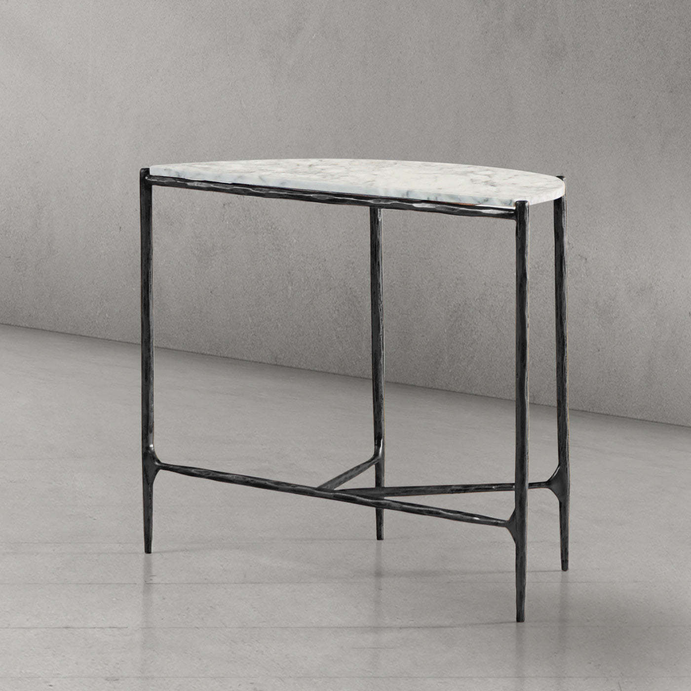 Thaddeus Semi-circle Console Table-Fullstarlighting