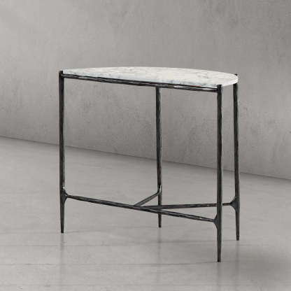 Thaddeus Semi-circle Console Table-Fullstarlighting