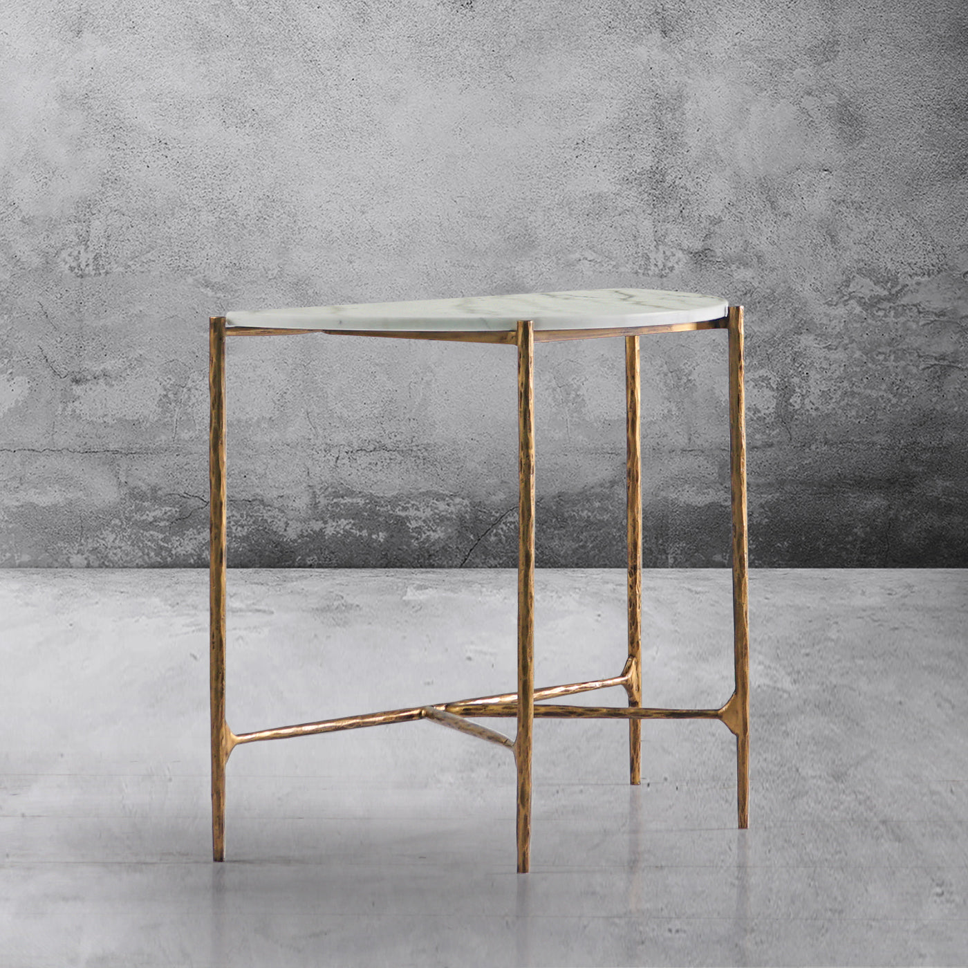 Thaddeus Semi-circle Console Table-Fullstarlighting