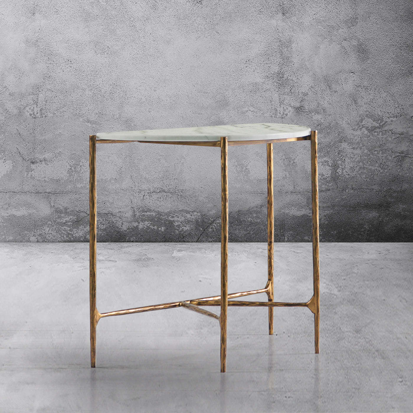 Thaddeus Semi-circle Console Table-Fullstarlighting