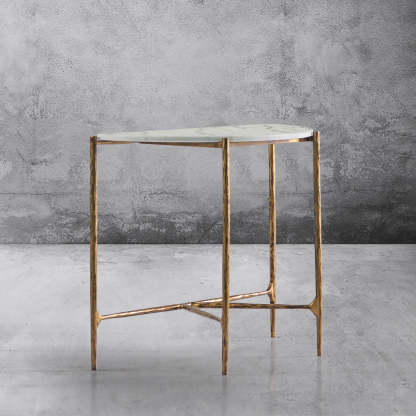 Thaddeus Semi-circle Console Table-Fullstarlighting