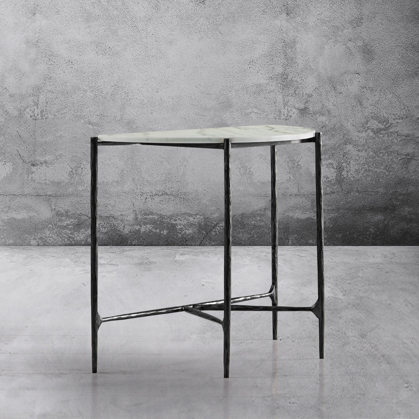 Thaddeus Semi-circle Console Table-Fullstarlighting
