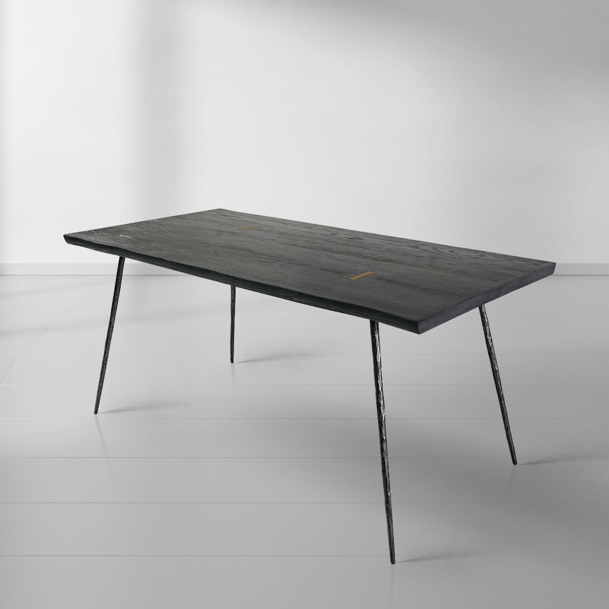 Thaddeus Vintage Style Metal Frame Dining Table-Fullstarlighting