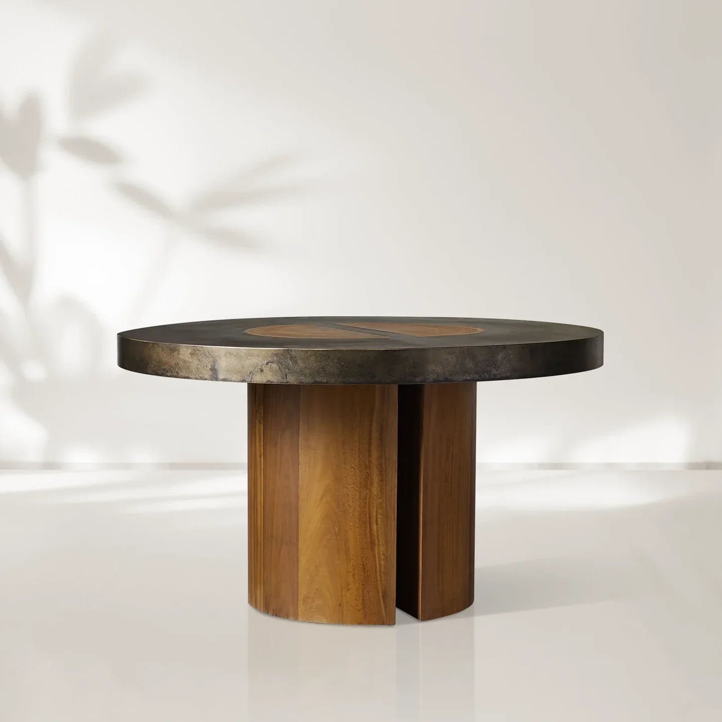 Acacius Artisan Round Dining Table in Reclaimed Reclaimed Wood-Fullstarlighting