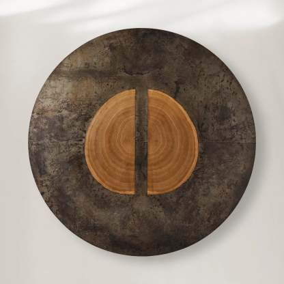 Acacius Artisan Round Dining Table in Reclaimed Reclaimed Wood-Fullstarlighting