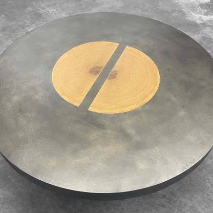 Acacius Artisan Round Dining Table in Reclaimed Reclaimed Wood-Fullstarlighting