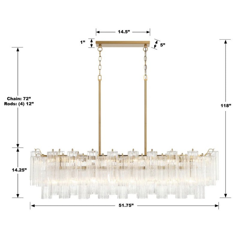 Addy 14-Light Chandelier-Fullstarlighting