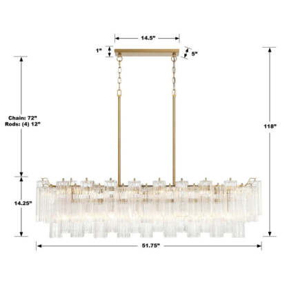 Addy 14-Light Chandelier-Fullstarlighting