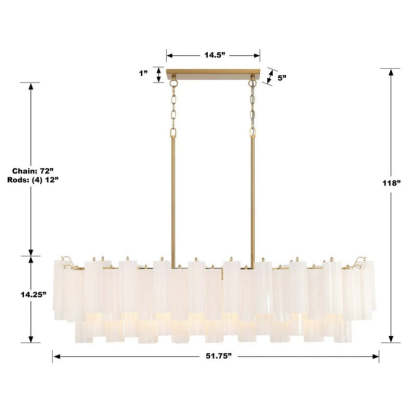 Addy 14-Light Chandelier-Fullstarlighting