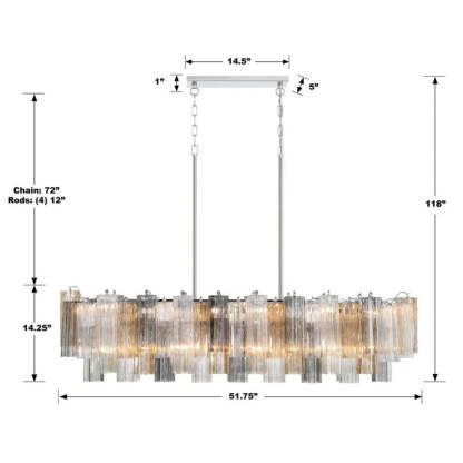 Addy 14-Light Chandelier-Fullstarlighting