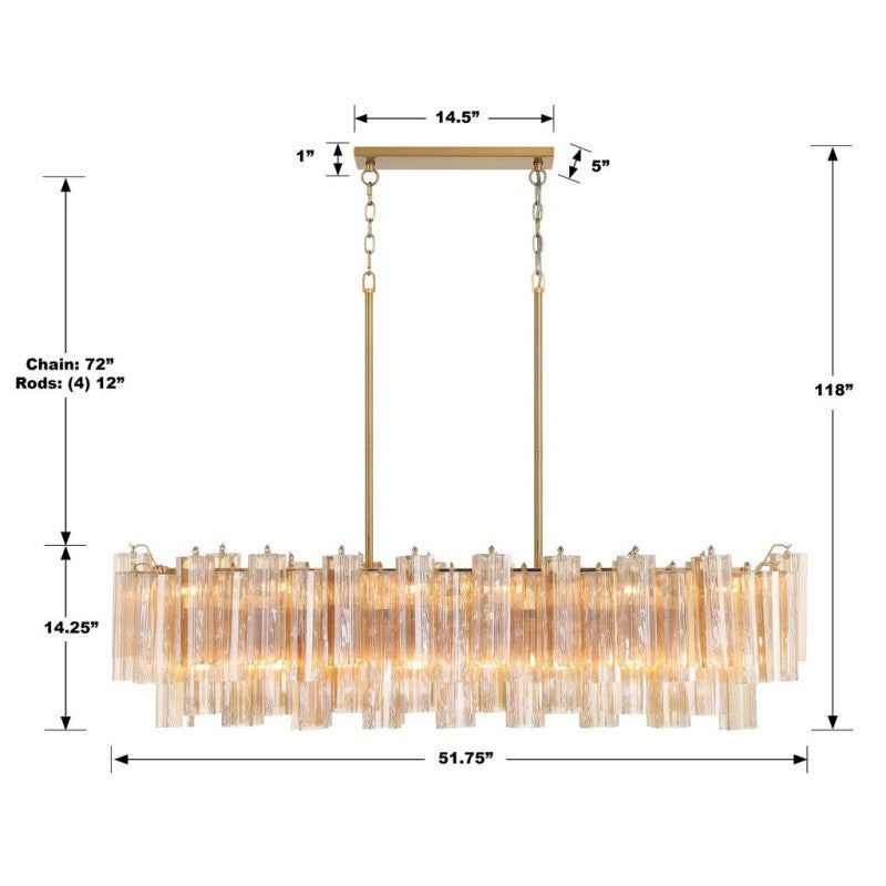 Addy 14-Light Chandelier-Fullstarlighting