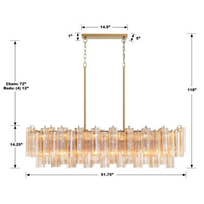Addy 14-Light Chandelier-Fullstarlighting