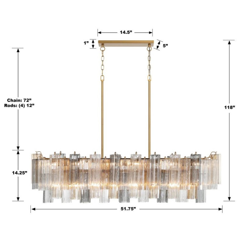 Addy 14-Light Chandelier-Fullstarlighting