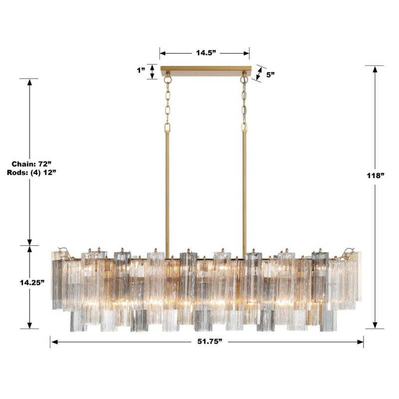 Addy 14-Light Chandelier-Fullstarlighting
