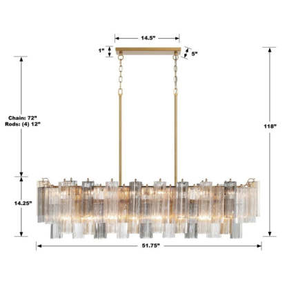Addy 14-Light Chandelier-Fullstarlighting