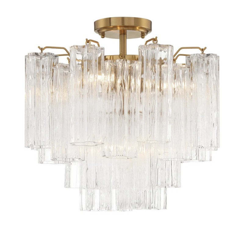 Addis 4-Light Semi Flush Mount,Crystorama Lighting,Ceiling Light
