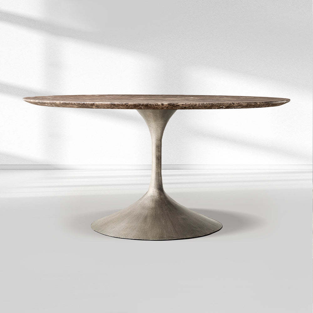 Adol Stone Round Dining Table-Fullstarlighting