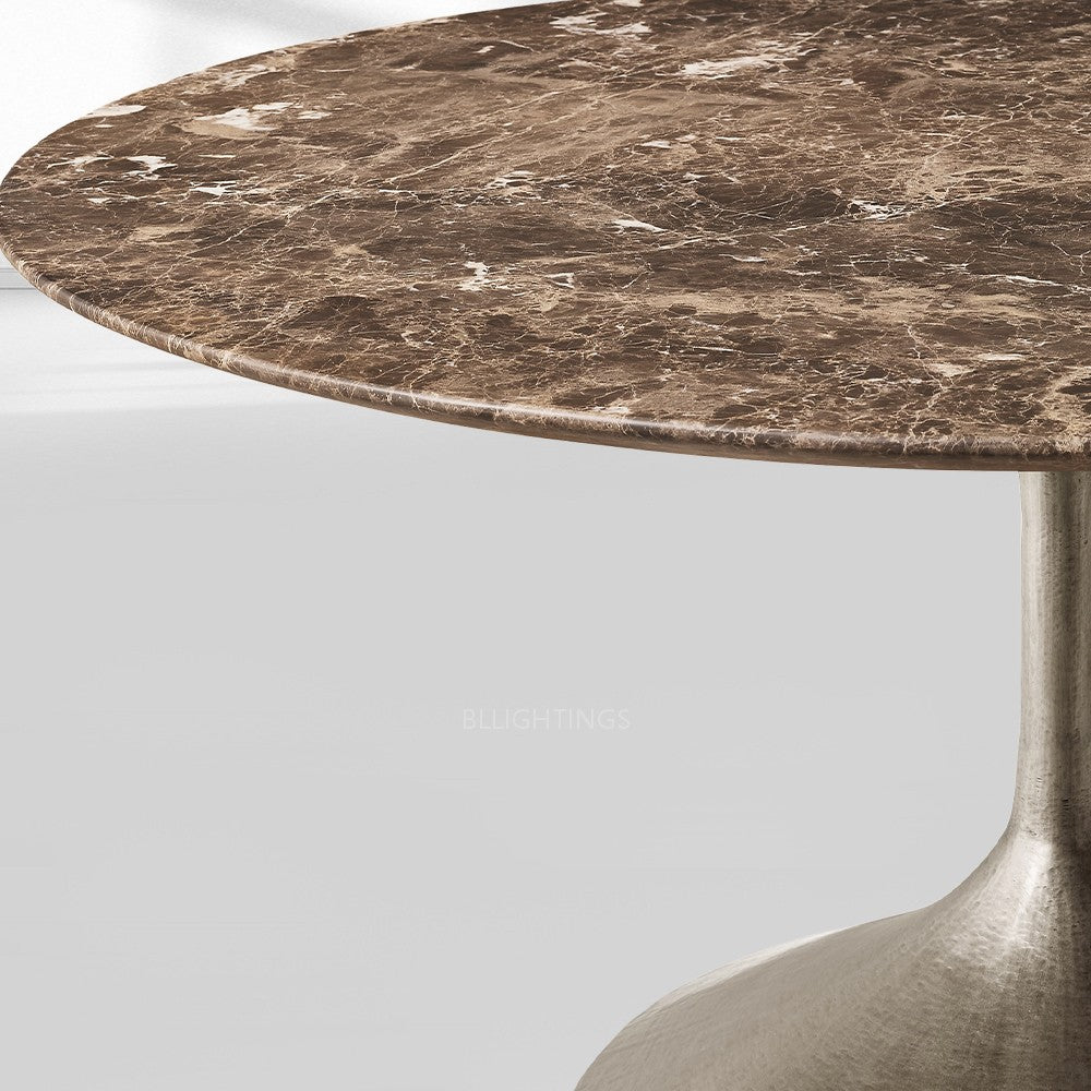 Adol Stone Round Dining Table-Fullstarlighting