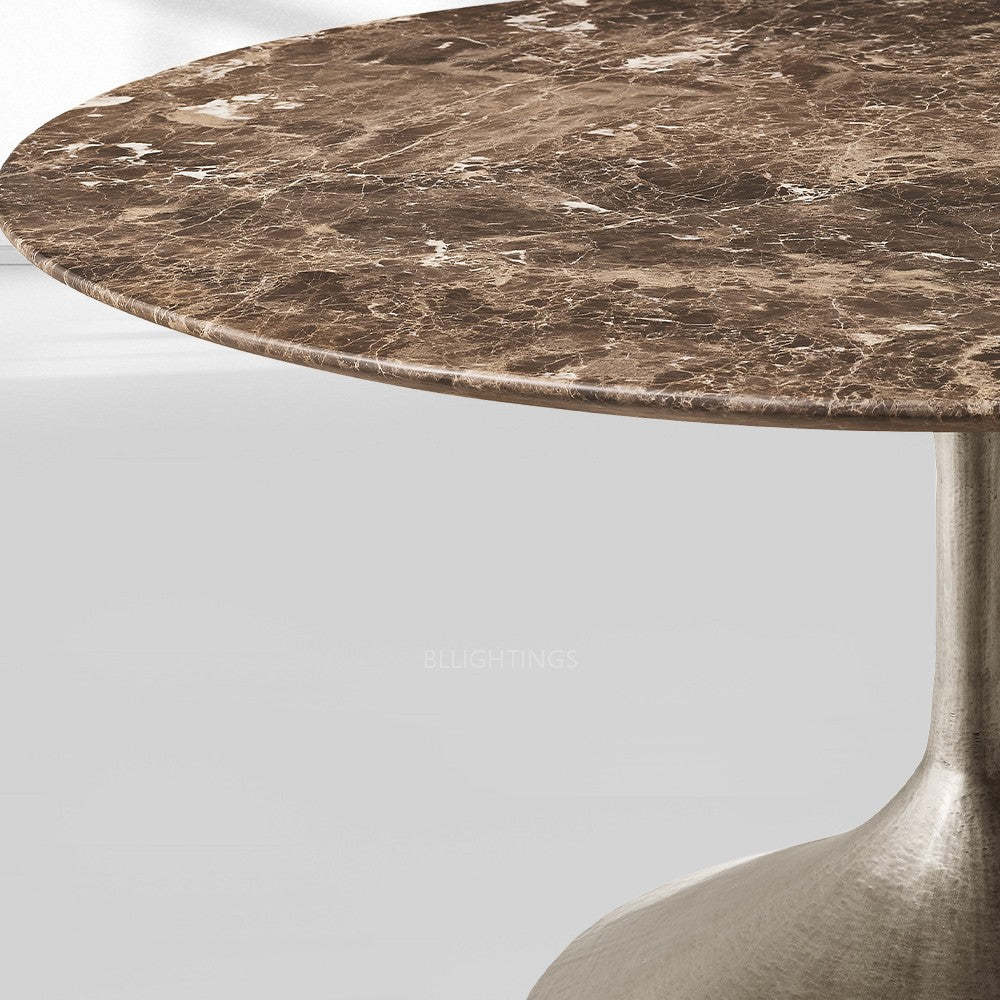 Adol Stone Round Dining Table-Fullstarlighting