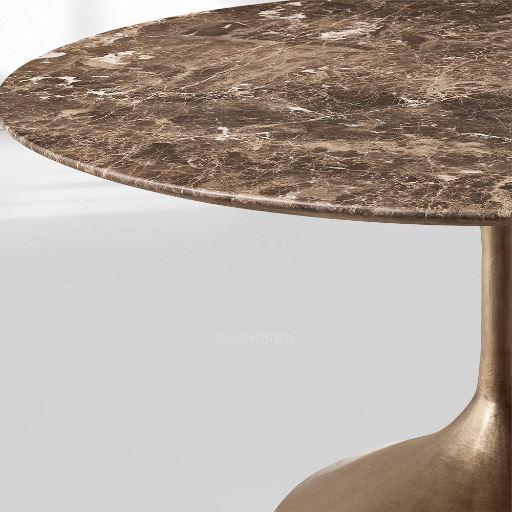 Adol Stone Round Dining Table-Fullstarlighting