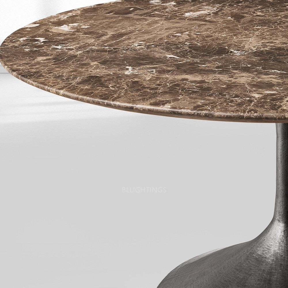 Adol Stone Round Dining Table-Fullstarlighting