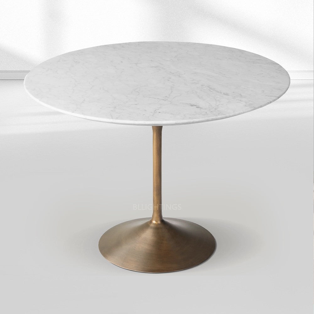 Adol Stone Round Dining Table-Fullstarlighting