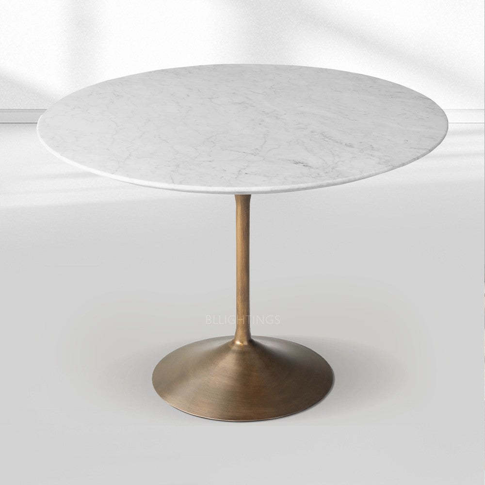 Adol Stone Round Dining Table-Fullstarlighting