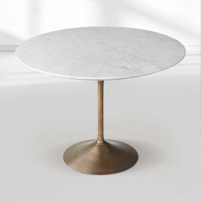 Adol Stone Round Dining Table-Fullstarlighting