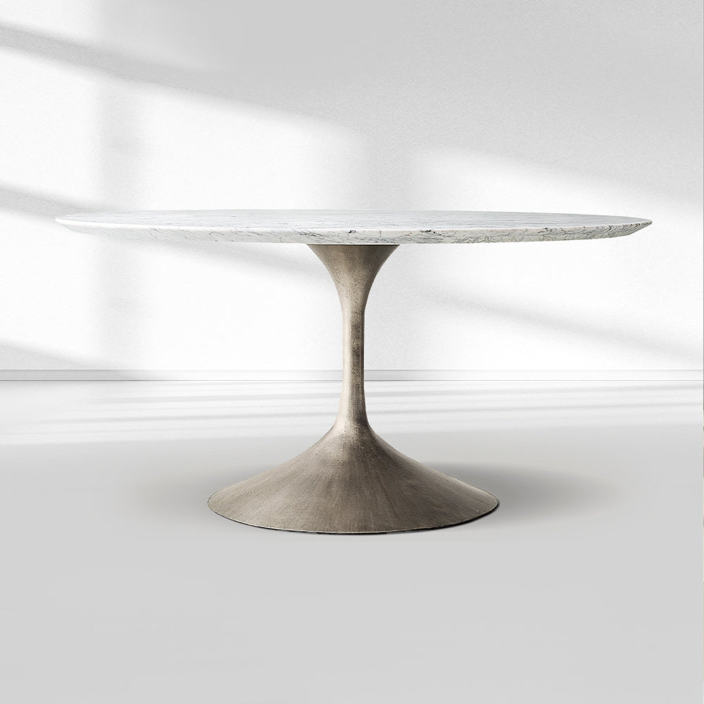 Adol Stone Round Dining Table-Fullstarlighting