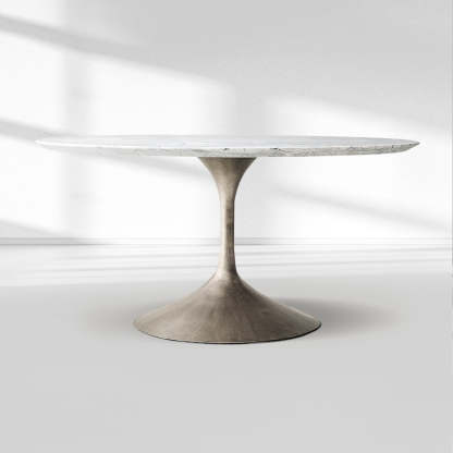 Adol Stone Round Dining Table-Fullstarlighting