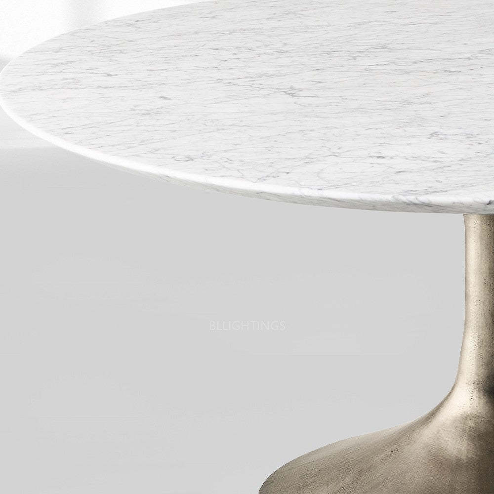 Adol Stone Round Dining Table-Fullstarlighting