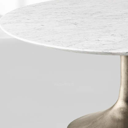Adol Stone Round Dining Table-Fullstarlighting