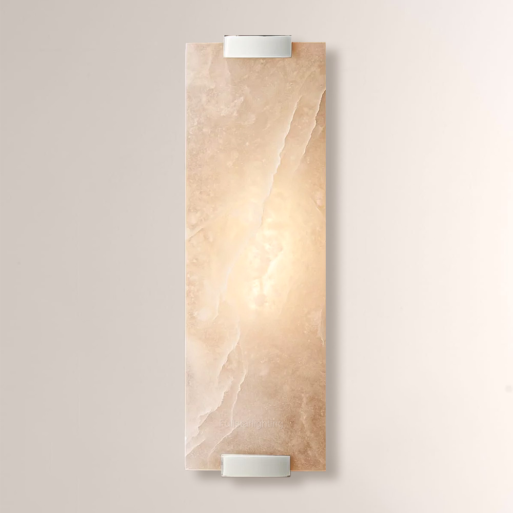 Hand-Carved Alabaster Grand Sconce-Fullstarlighting