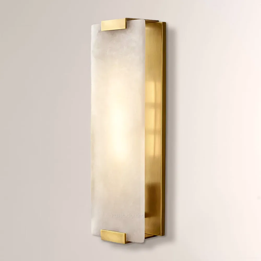 Hand-Carved Alabaster Grand Sconce-Fullstarlighting