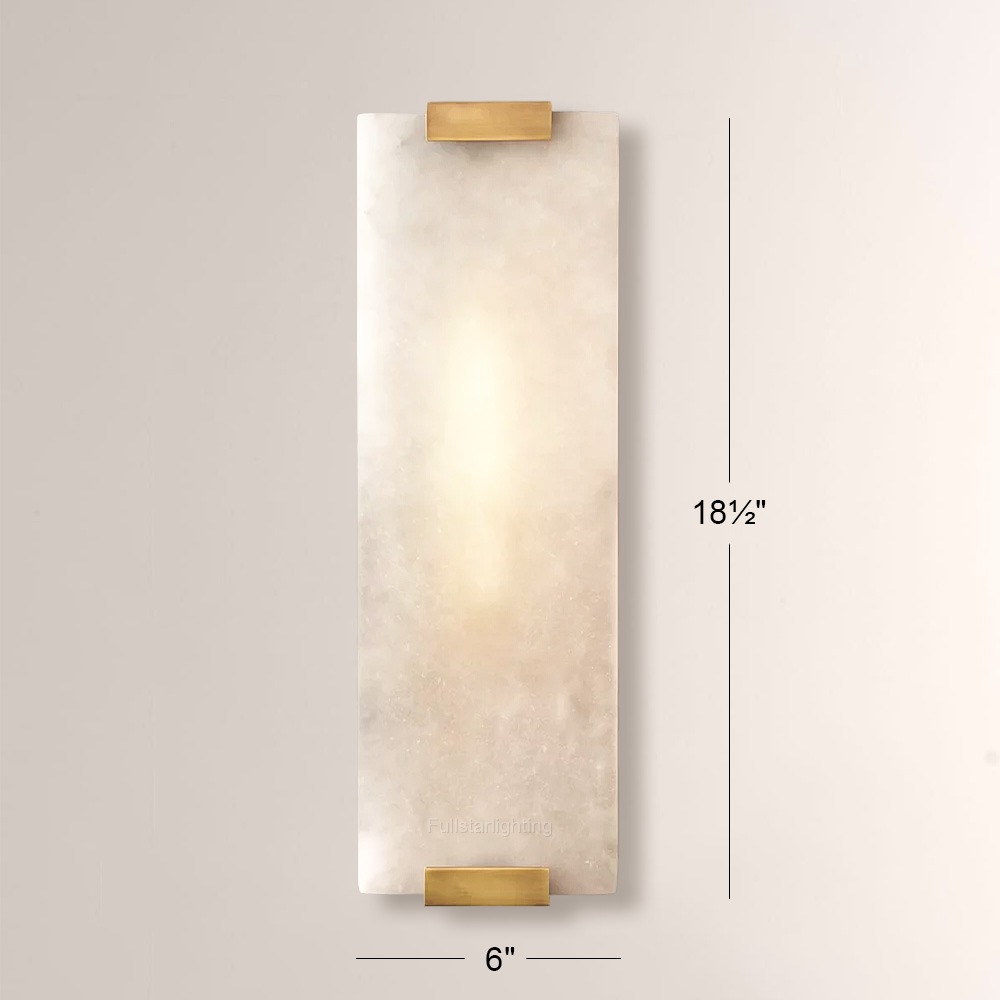 Hand-Carved Alabaster Grand Sconce-Fullstarlighting