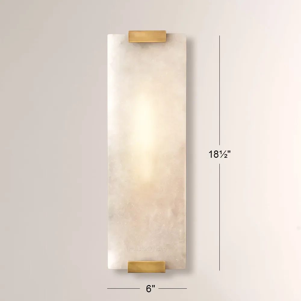 Hand-Carved Alabaster Grand Sconce-Fullstarlighting