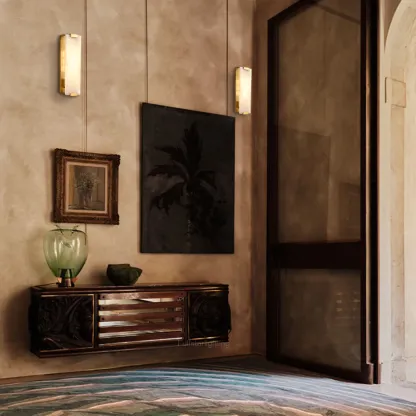 Hand-Carved Alabaster Grand Sconce-Fullstarlighting