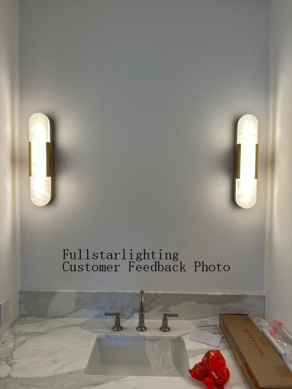 Alabaster Linear Wall Sconce