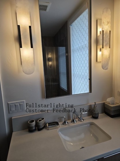 Alabaster Linear Wall Sconce