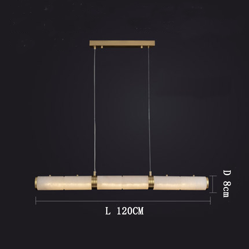 Alabaster Modern Art Linear Pendant