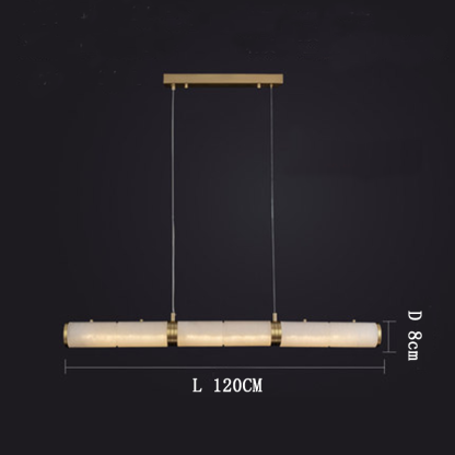 Alabaster Modern Art Linear Pendant