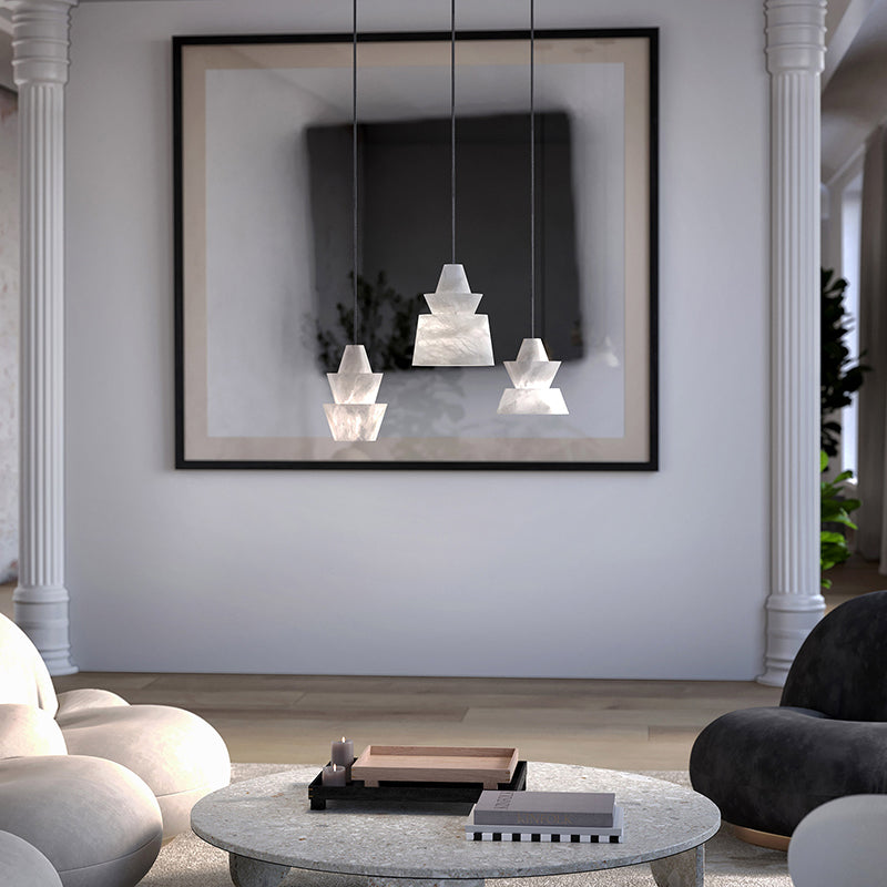 Alabaster Modern Pendant Light-Fullstarlighting