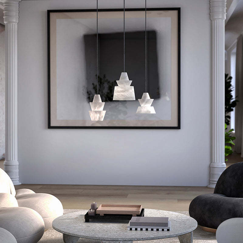 Alabaster Modern Pendant Light-Fullstarlighting