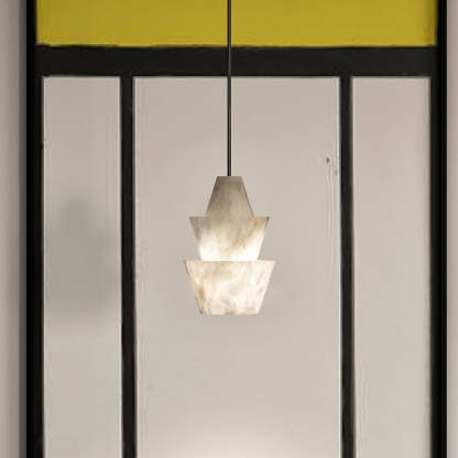 Alabaster Modern Pendant Light-Fullstarlighting