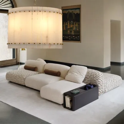 Mara Alabaster Round Chandelier 22"