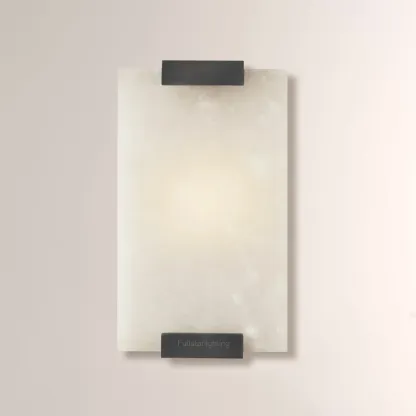 Hand-Carved Alabaster Sconce