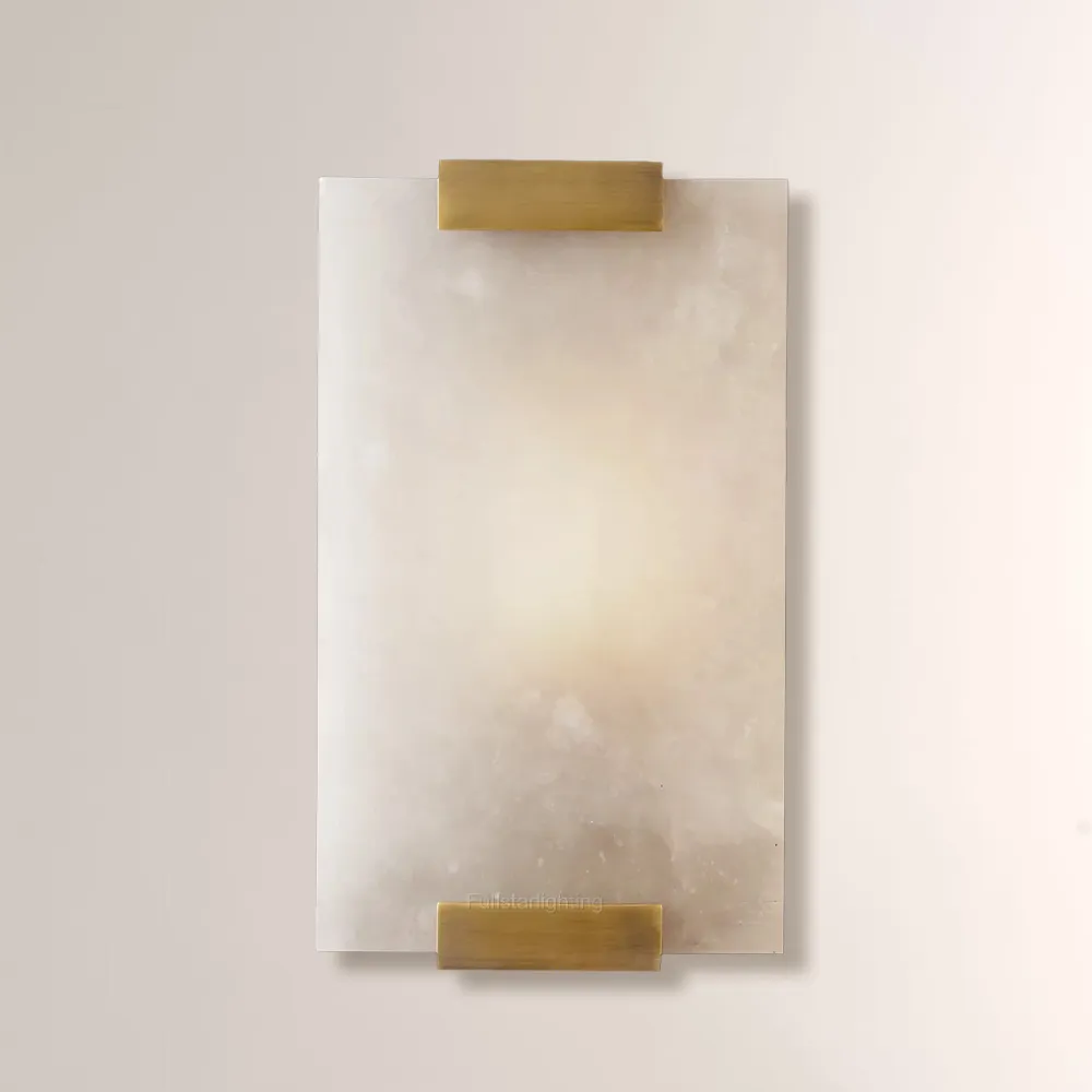 Hand-Carved Alabaster Sconce-Fullstarlighting