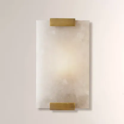 Hand-Carved Alabaster Sconce