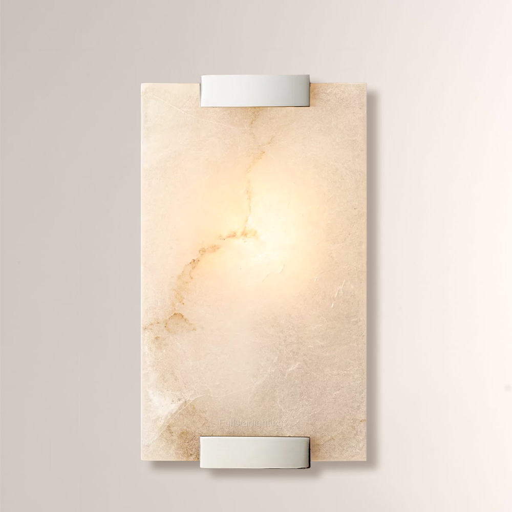Hand-Carved Alabaster Sconce-Fullstarlighting